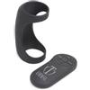 Trinity Men 28X G-Shaft Silicone Cock Ring with Remote Black