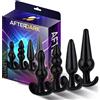 AfterDark Luvest Box Anal Plugs Collection Black 4 pack