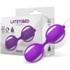 LateToBed Misha Double Kegel Balls Silicone Purple