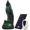 HiSmith WDA015-M Wildolo Glow in the Dark Fantasy Dildo Vibrator with App 24cm Green