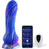 HiSmith WDA025-M Wildolo Silicone Vibrating Monster Dildo with App 24cm Blue-Purple