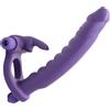 Frisky Double Delight Vibrating Rabbit C-Ring Purple