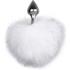 Easytoys Bunny Tail Plug Silver/White