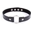 Fetish Addict Collar with Hoop Adjustable 38cm Black