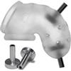 Oxballs Airlock Electro Air-Lite Vented Chastity Clear Ice