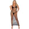 Leg Avenue Net Backless Maxi Dress 86963 Black