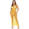 Leg Avenue Net Backless Maxi Dress 86963 Lemon