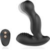 Paloqueth Plug with Vibrations & Finger Massage Mode Black