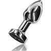 ToyJoy Buttocks The Glider Vibrating Metal Buttplug Small Silver