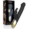 Ibiza Rotating Rabbit Vibrator Black