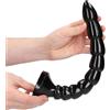 Ouch! Stacked Anal Snake Black 30cm