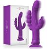 Intense Casanova Vibrator Rabbit Silicone Triple Engine Purple