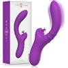 Intense Harry Vibrator Flexible with Purple Tongue Purple