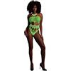 Ouch! Glow in the Dark Body with Grecian Neckline Neon Green S/M/L