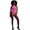 Ouch! Glow in the Dark Body with Halter Neck Neon Pink S/M/L