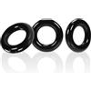 Oxballs Willy Cock Ring 3-Pack Black