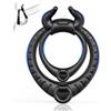 Paloqueth Bull Shape Dual Soft Silicone Erection Ring Black