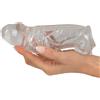 Crystal Penis Sleeve with Extension + Ball Ring Transparent