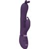 Vive Gada Vibrating Bunny Ear G-Spot Rabbit with Pulse Wave Shaft Purple