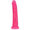 RealRock Slim Realistic Dildo with Suction Cup Glow in the Dark 20cm Pink