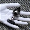 Evolved Black Gem Anal Plug Small Dark Metal