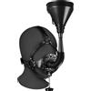 Ouch! Xtreme Open Mouth Gag Head Harness with Funnel Black