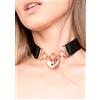 Kinky Diva Heart Diva Necklace Black