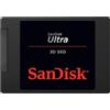 SanDisk Ultra 3D SSD 500GB, con velocità di lettura fino a 560MB/sec e di scrittura fino a 530MB/sec