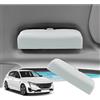GAFAT Peugeot 308 508 SW GT Hybrid 2014-2025 2026 Custodie Occhiali da Sole, Peugeot 508 Contenitore Organizer per Porta Occhiali [Originale OEM] (Bianco)