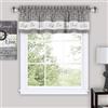 Achim Soft Window Valance Mantovana Morbida per Finestra, Poliestere, Grigio, W 14 x L 58 (1 Panels)