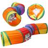 UGBO Giochi Tunnel per Gatti in Casa 2 Vie Pieghevole S Tunnel per Cani per Gatti Tubo per Gatto Gioco per Interattivo Cuccioli Conigli e Gattini Attivi Giocare