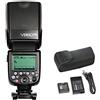 Godox v860ii-X N Kit Flash Speedlite per Nikon DSLR per fotocamera (Wireless System per luce del flash, display a cristalli liquidi), colore: nero