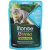 Monge & C. SpA Monge Bwild Adult Cat Merluzzo, Gamberetti e Ortaggi 85 g Mangime