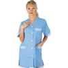 Ristosubito Casacca Dacca da donna MANICA CORTA 65% Poliestere 35% Cotone AZZURRO + RIGHE AZZURRE Disponibile in diverse taglie Modello 006400