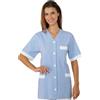 Ristosubito Casacca Medina da donna MANICA CORTA 100% Cotone RIGHE AZZURRE Disponibile in diverse taglie Modello 006722