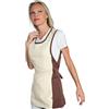 Ristosubito Grembiule papeete da donna 100% poliestere Crema + Cacao Modello 013017