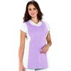 Ristosubito Grembiule papeete da donna 65% Poliestere 35% Cotone Bianco + Lilla Modello 013027