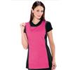 Ristosubito Grembiule papeete da donna 100% Poliestere nero e fuxia Modello 013086