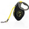 flexi Guinzaglio flexi GIANT S/M - nero / giallo neon, <25 kg - nero / giallo neon