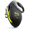 flexi Guinzaglio avvolgibile flexi Giant Professional - 10 m - nero / giallo neon