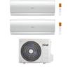 Ferroli Climatizzatore Dual split Giada 9+9 con 2CP001PF-18-2 R 32 Inverter Wi-Fi Classe A++ ,