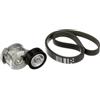 GATES Kit Cinghie Poly-V K046PK1245 EPDM (Etilene-Propilene-Diene-Caucciù) Compatibilità con FORD FOCUS III C-Max II DXA/CB7, DXA/CEU Kuga Mk2 DM2 S-MAX WA6 KUGA I