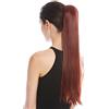 WIG ME UP - YZF-1094S-35 Toupet Coda di cavallo Fermacapelli a pettine e Fascette 63 cm Lisci Castano rossiccio