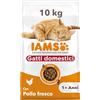 IAMS Gatti domestici cibo secco con pollo fresco per gatti da 1+ , 10 kg