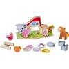 HABA Giocattoli impilabili in legno per bambini, gioco di bilanciamento in fattoria e giocattoli Montessori in legno per l'apprendimento prescolare, include 12 figure di animali, made in Germany