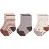 LÄSSIG Calzini unisex per bambini e neonati Set di 3/ Tiny Farmer lilla Taglia 19-22