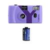 Yashica MF1Y lavanda 35mm camera set (fotocamera + inserire pellicola + batteria + cinghia) una macchina fotografica ricaricabile SOSTENIBILE usa e getta