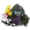Nobby 28599 Aqua Ornaments - Casco con Teschio, con LED 22, 7 x 16, 0 x 14, 5 cm