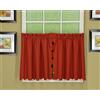 Today's Curtain Orleans-Coppia di Tende Tambour con Bordo Smerlato, 61 cm, Colore: Rosso Mattone, Poliestere, W 24 x L 60 (2 Panels)