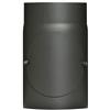 FIREFIX Senotherm R150/2R - Tubo in acciaio per stufe e caminetti, 2 mm, lunghezza 250 mm, con sportello di pulizia, diametro 150 mm, colore: nero